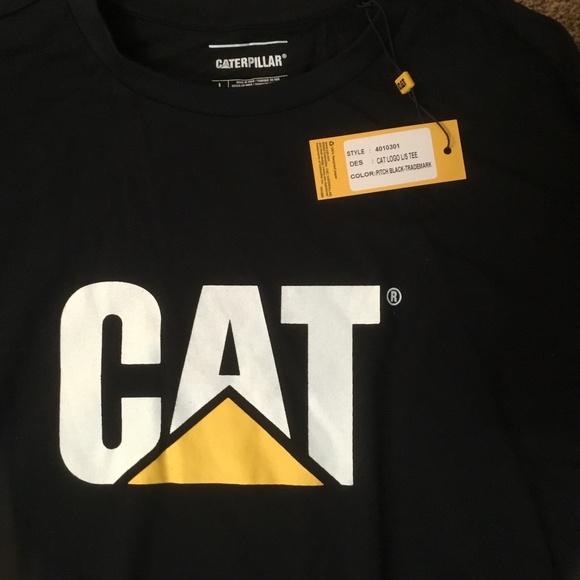 Caterpillar Long Sleeve Black T Shirt (Large) - Picture 3 of 3
